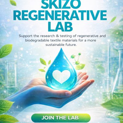 SKIZO Regenerative Lab donation supporting regenerative and biodegradable textile research and innovation